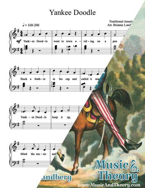 Yankee Doodle Piano Sheet Music Musicandtheory Com